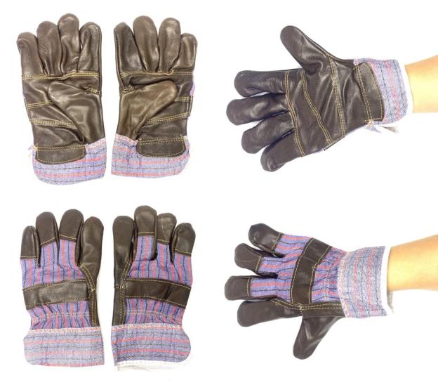 Leather welding gloves