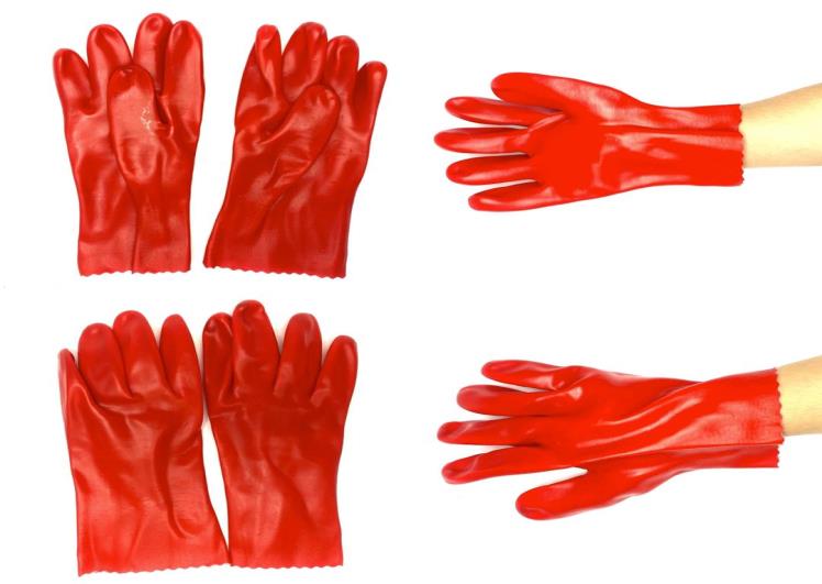 Anti-slip coated gloves
